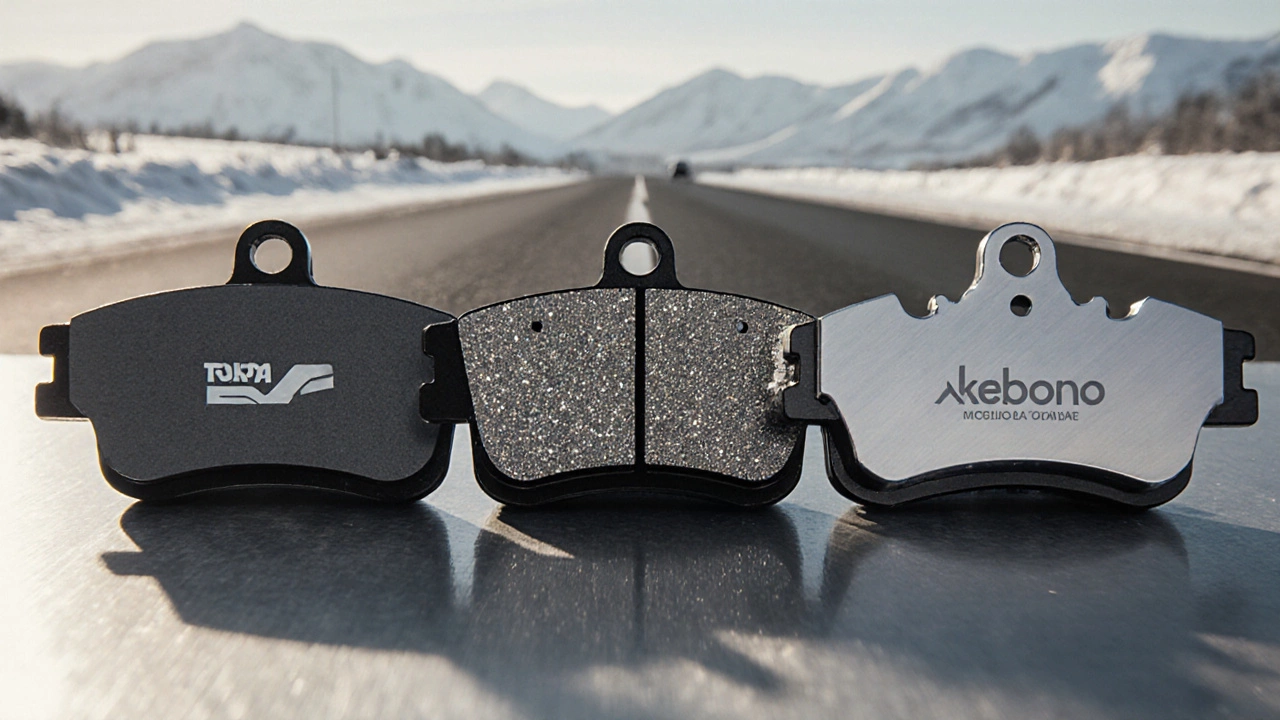 Четыре типа тормозных колодок: керамические, полуметаллические, Textar и Akebono — детальный обзор материалов.
