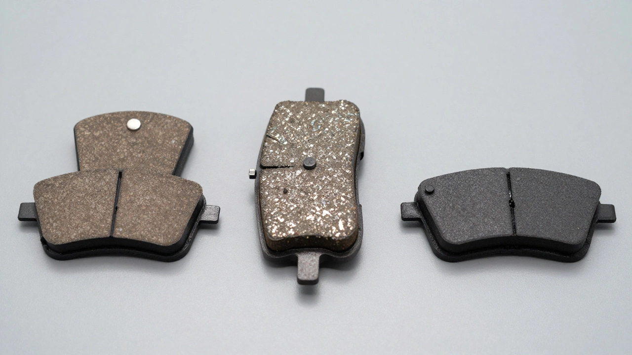 Три типа тормозных колодок: органические, полуметаллические и керамические